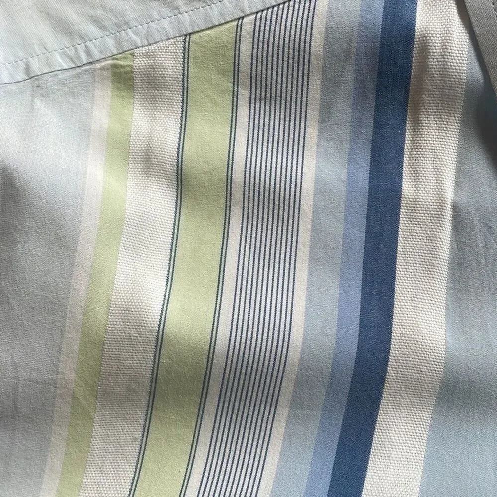 Retro Festival Y2K Banana Republic Short Sleeve Button-Down Shirt XL Coastal